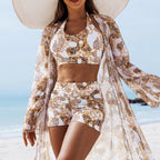 New 2026 Swimsuits Tankini Sets Female Swimwear Push Up For Beach Swim Wear Three-Piece Bathing Suits Pool Women's Swimming Suit