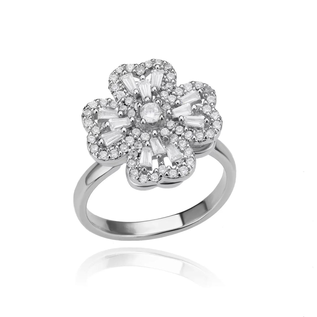Anti Stress Anxiety Fidget Rings for Women Stainless Steel Sunflower Sun Star Spinner Ring Christmas Jewelry Gifts Dropshipping