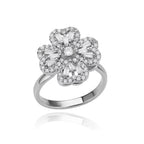 Anti Stress Anxiety Fidget Rings for Women Stainless Steel Sunflower Sun Star Spinner Ring Christmas Jewelry Gifts Dropshipping