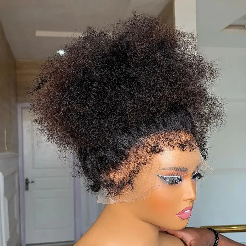 26inch Glueless High density PrePlucked Lace Front Wigs Kinky Curly Synthetic Deep Water Wave For Black Women With Baby Hair