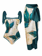 2026 New Arrival Push Up Women Bikini Set Floral Printed Ruffle Bikinis Strappy Bandage Swimwear Brazilian Biquini Bathing Suit