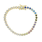 Geometric CZ Bezel Tennis Bracelet For Women Girl Classic Fashion High Quality 5A Cubic Zirconia Jewelry