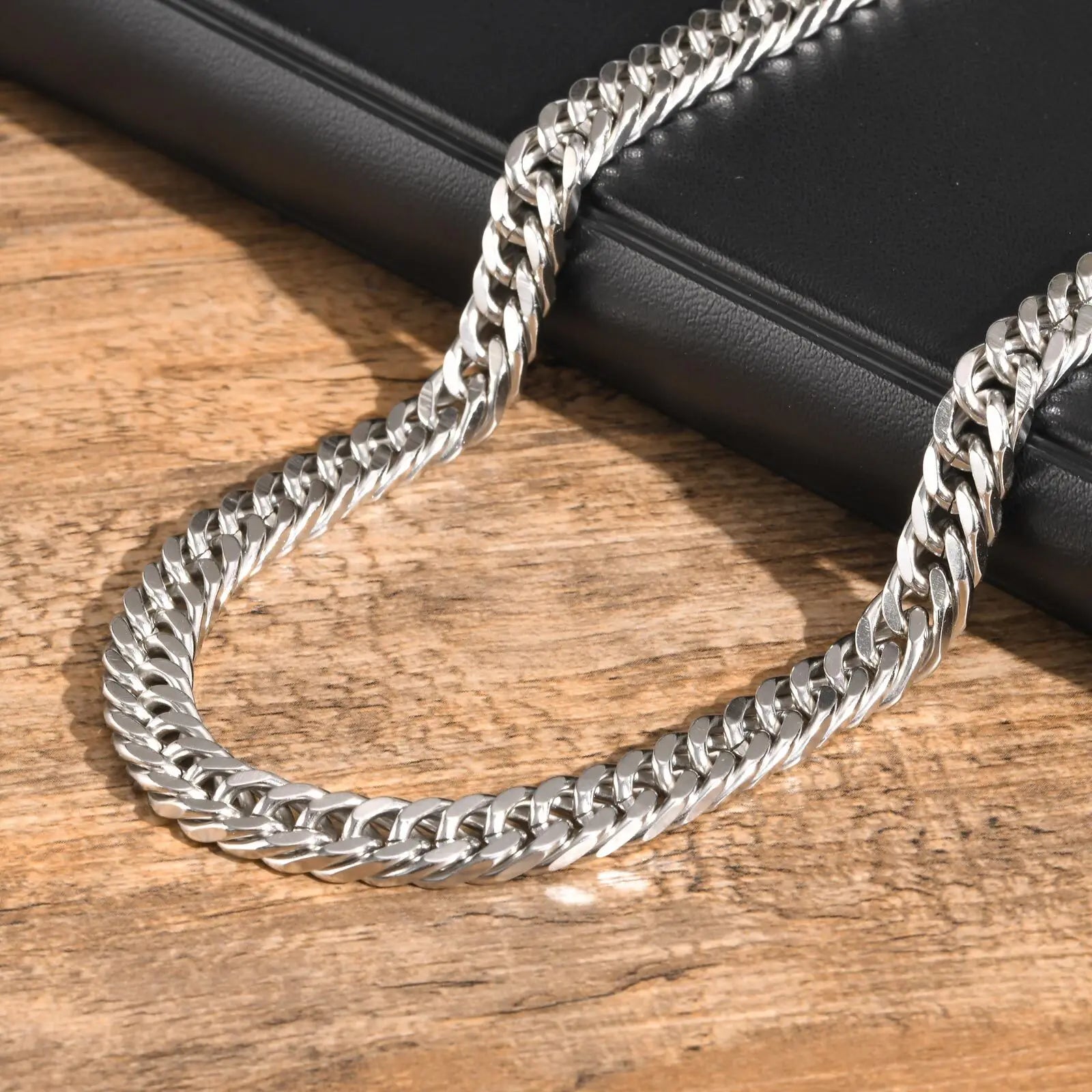 3mm/5mm/7mm/9mm Chain Stainless Steel Jewelry Link Curb Necklace Gift For Men Women Party Mom Girlfriend Valentine's Day