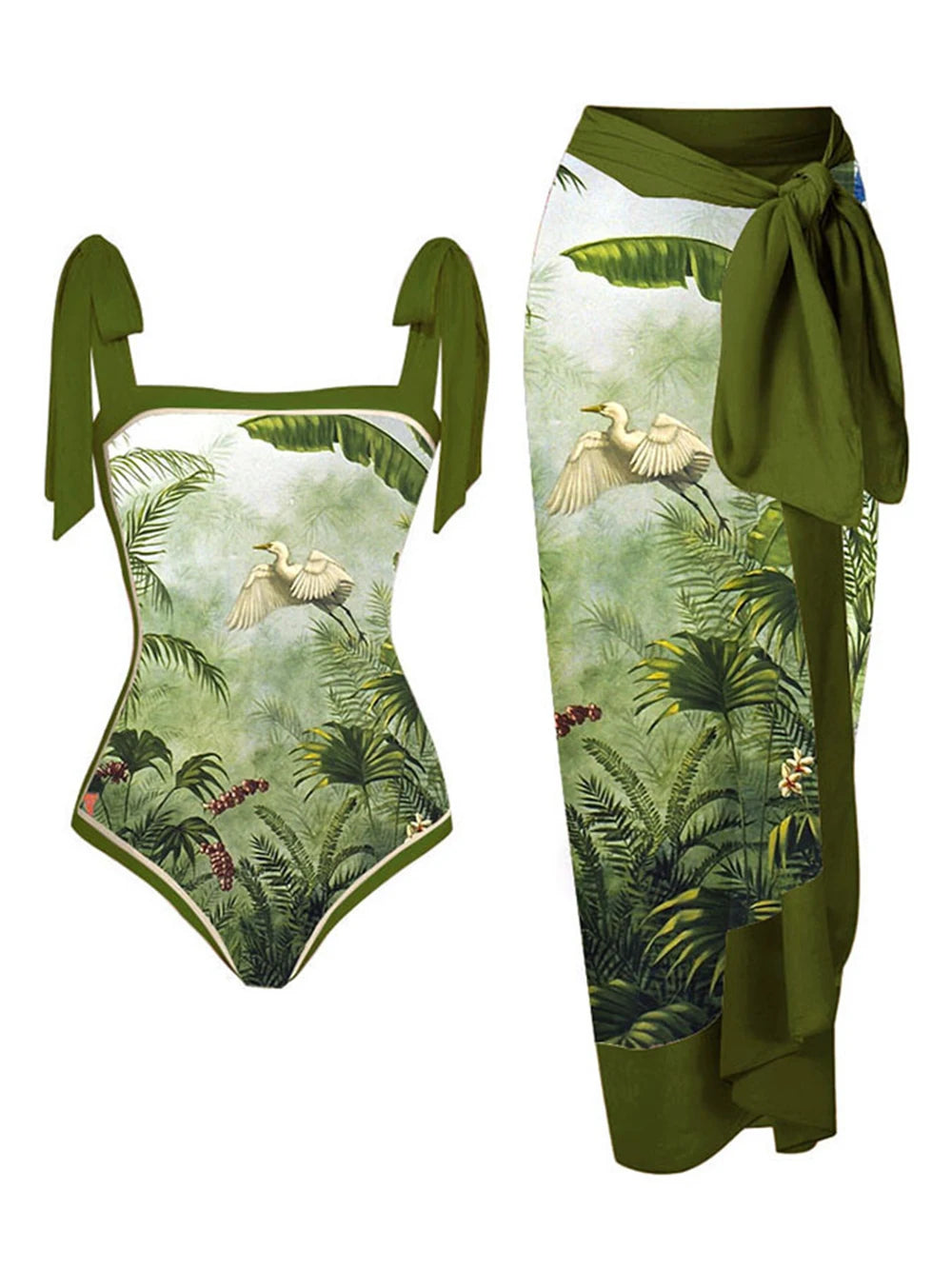 2026 New Arrival Push Up Women Bikini Set Floral Printed Ruffle Bikinis Strappy Bandage Swimwear Brazilian Biquini Bathing Suit