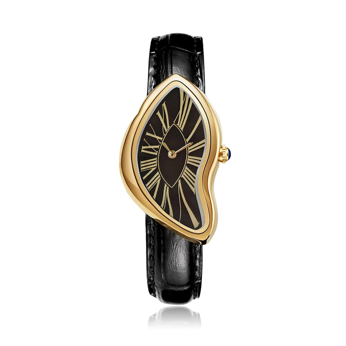 New Alien Crash Melt Twist Y2K Watches for Men and Women Fashion Leather Strap Waterproof Quartz Wristwatches Gift Drop Shipping