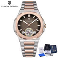 PAGANI DESIGN New Mechanical Hollow-Out Tourbillon Men Watch Sport Elegant Sapphire Waterproof Watch Japan Movt 316L Steel Clock