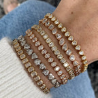 Geometric CZ Bezel Tennis Bracelet For Women Girl Classic Fashion High Quality 5A Cubic Zirconia Jewelry