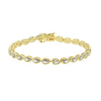 Geometric CZ Bezel Tennis Bracelet For Women Girl Classic Fashion High Quality 5A Cubic Zirconia Jewelry