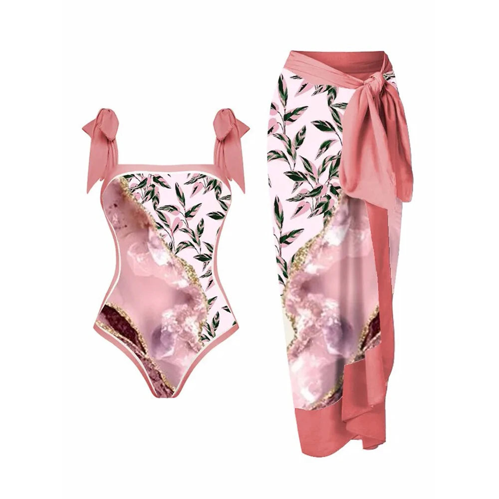 2026 New Arrival Push Up Women Bikini Set Floral Printed Ruffle Bikinis Strappy Bandage Swimwear Brazilian Biquini Bathing Suit