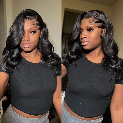 13x4 Body Wave Lace Front Wig Brazilian Human Hair Pre Plucked Natural Hairline Remy Hair Wig For Women