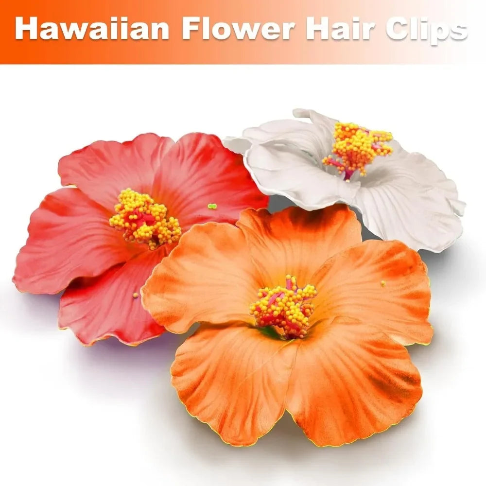 Headwear Hawaiian Flower Hair Clips Side Bangs Clip Romantic BB Hair Clips Hair Accessories Suitable Vacation Beach Parties