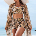 New 2026 Swimsuits Tankini Sets Female Swimwear Push Up For Beach Swim Wear Three-Piece Bathing Suits Pool Women's Swimming Suit
