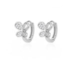 Stainless Steel Rabbit Butterfly Earrings for Women Gold Color Hoop Earrings 2024 Trending Aesthetic Jewelry pendientes mujer