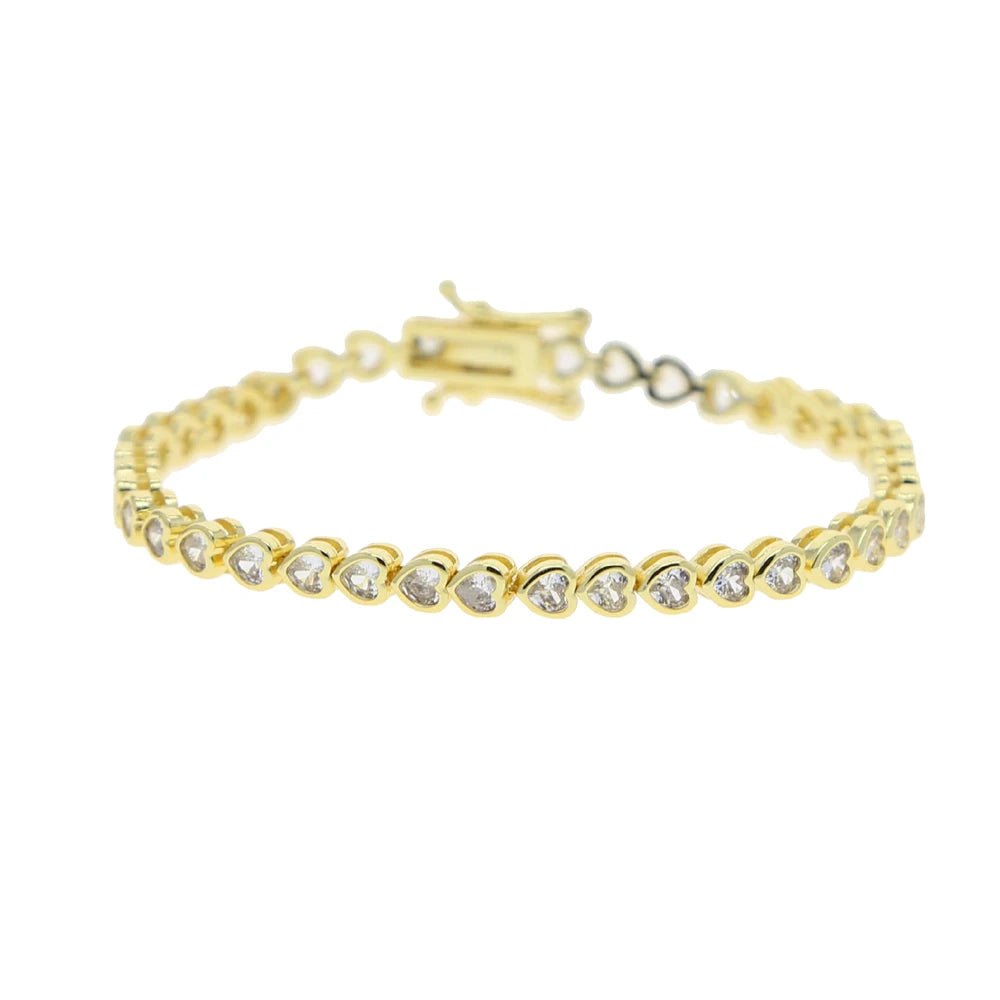 Geometric CZ Bezel Tennis Bracelet For Women Girl Classic Fashion High Quality 5A Cubic Zirconia Jewelry