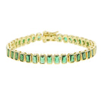 Geometric CZ Bezel Tennis Bracelet For Women Girl Classic Fashion High Quality 5A Cubic Zirconia Jewelry