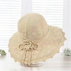 Wide Brim Sun Visor Hats Women's Foldable Fisherman Hat Breathable Beach Sun Hat for Camping Traveling