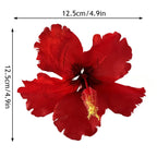 Hibiscus Flower Hair Clip Tropical Hawaiian Style Hairpin Bohemian Beach Duckbill Clip Hair Accessories For Beach Vacation Party