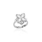 Anti Stress Anxiety Fidget Rings for Women Stainless Steel Sunflower Sun Star Spinner Ring Christmas Jewelry Gifts Dropshipping