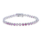 Geometric CZ Bezel Tennis Bracelet For Women Girl Classic Fashion High Quality 5A Cubic Zirconia Jewelry