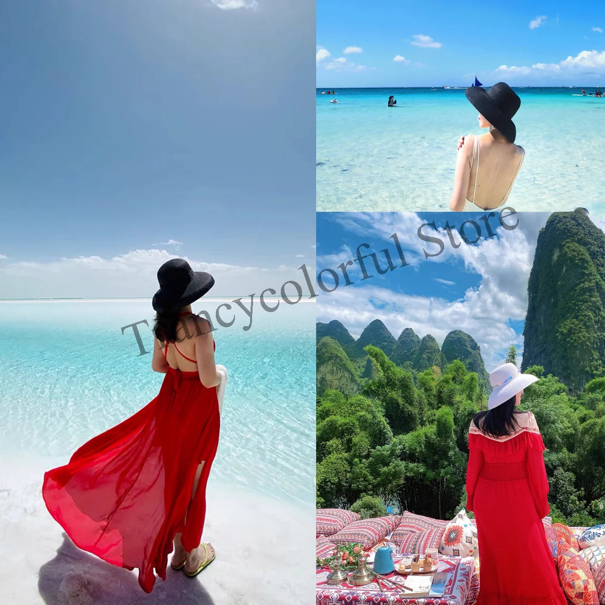 Summer hat new female sun hat folding beach hat big brim travel sunscreen Hepburn wind sun hat travel
