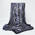90CM Kerchief Silk Satin Four Seasons Square Beach Stoles Luxury Print Sunscreen Shawls Wraps Hijab Popular Bandana Accessores