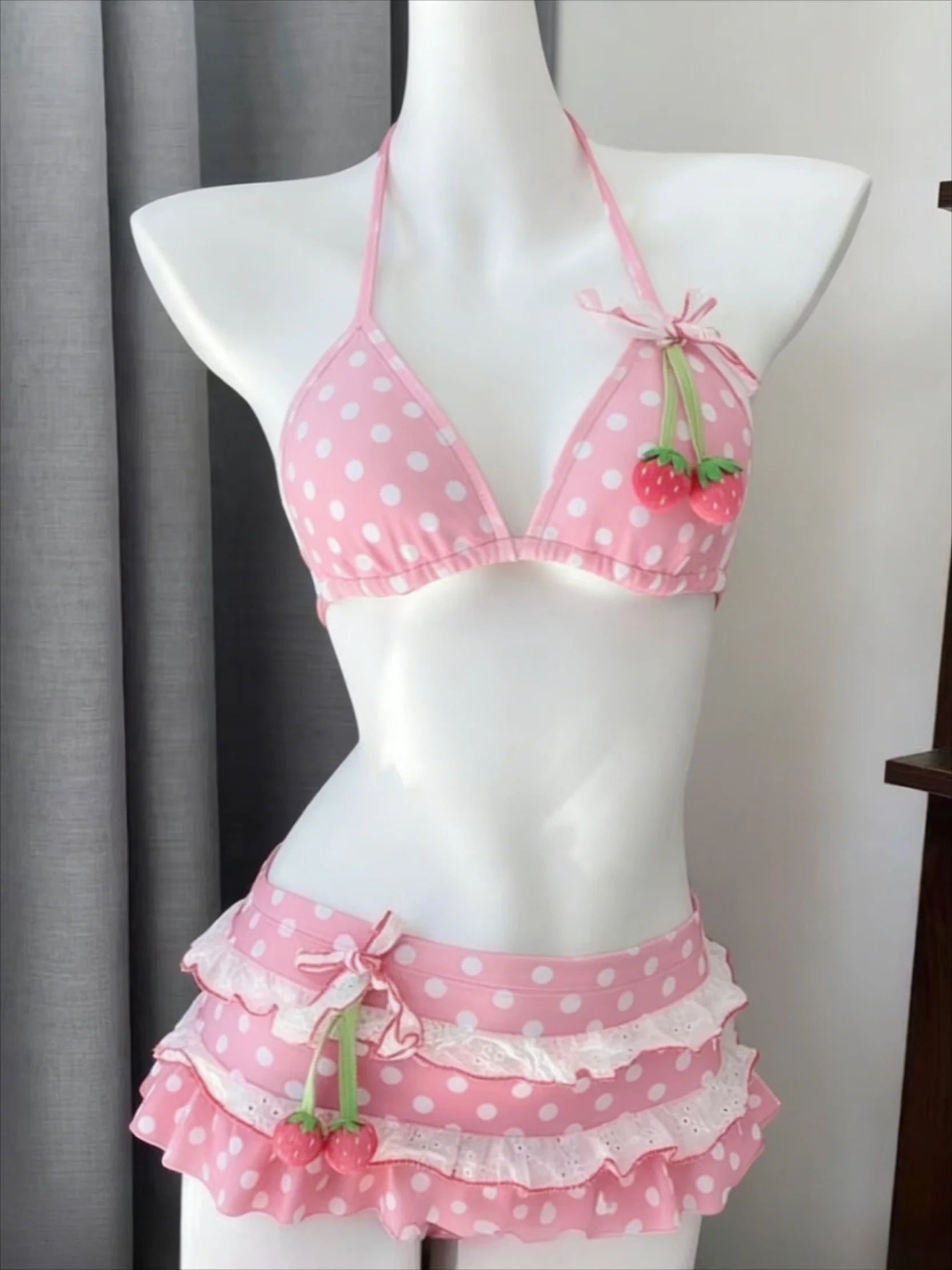Vintage Striped Triangle Bikini Set High Cut Leg Two Piece Swimwear Stylish Quick Dry Beach Bathing Suit Holiday Swimming New