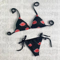Trend Swimwear Sexy Emo Women's Swimsuit Punk Printed Swimsuits Mini Bikinis Sets Bikini Y2k Harajuku Beach Black Cute Graphic
