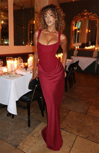 Women Sexy Square-neck Halter Mini Dress 2025 Pleated Sleeveless Backless High Waist Bodycon Dresses New Summer Lady Party Robes