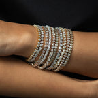 Geometric CZ Bezel Tennis Bracelet For Women Girl Classic Fashion High Quality 5A Cubic Zirconia Jewelry