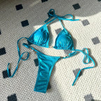 Sexy Shiny Pearl Bikini Swimsuit Hot Sale Of The Season New Crossbody Swimwear Elegant Luminous Design Attractive Female Underwe