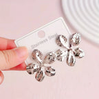 6/8/12/24/36/48Pairs Fashion Stainless Steel Earrings For Women Mix Style Trendy Heart Flowers Shell Daily Jewelry Party Gifts
