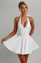 Avrilyaan Off Shoulder Backless Sexy A-line Dress Women 2025 Elegant Party Dress Strapless Bodycon Mini Summer Dress Vestidos