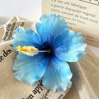 Hibiscus Flower Hair Clip Tropical Hawaiian Style Hairpin Bohemian Beach Duckbill Clip Hair Accessories For Beach Vacation Party