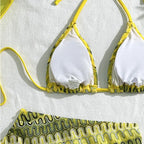 Sexy Bikinis 2026 Female Swimsuits Women's Three-Piece Swimwear Beach Swim Wear Bathing Suits Brazilian Bikini Set Pool Bather