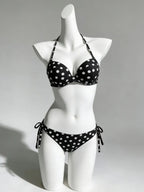 Vintage Striped Triangle Bikini Set High Cut Leg Two Piece Swimwear Stylish Quick Dry Beach Bathing Suit Holiday Swimming New