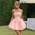 Avrilyaan Off Shoulder Backless Sexy A-line Dress Women 2025 Elegant Party Dress Strapless Bodycon Mini Summer Dress Vestidos