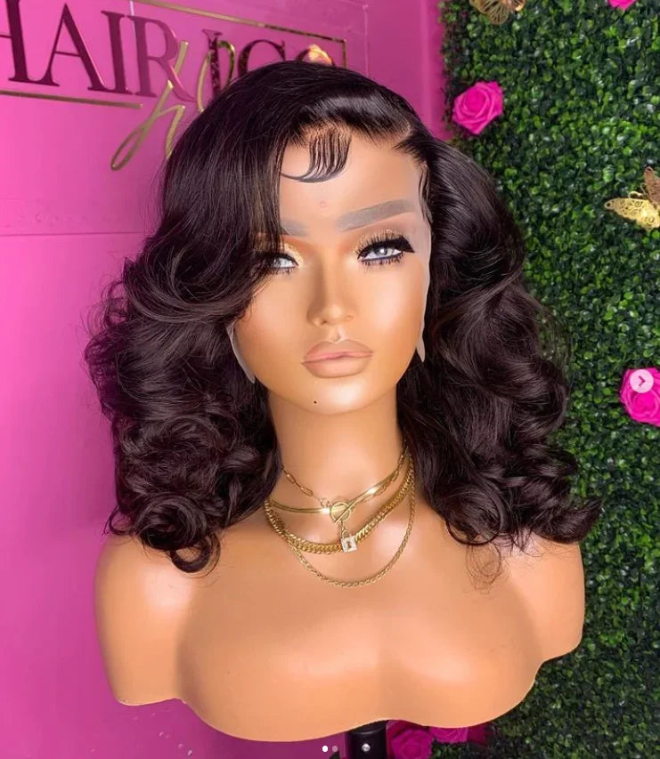 13x4 Body Wave Lace Front Wig Brazilian Human Hair Pre Plucked Natural Hairline Remy Hair Wig For Women