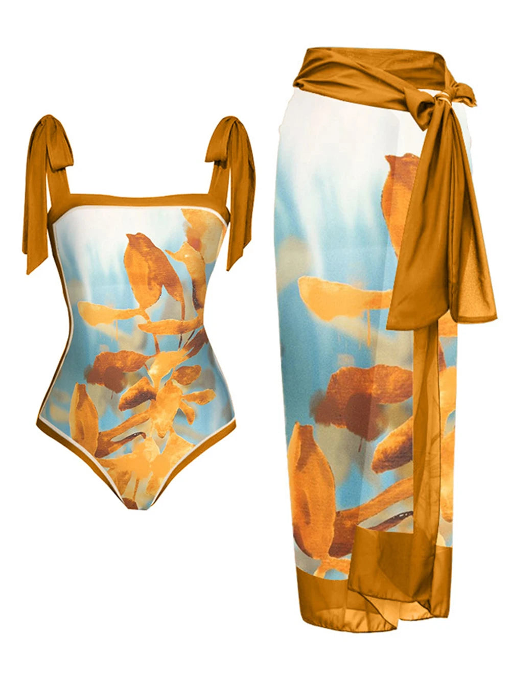 2026 New Arrival Push Up Women Bikini Set Floral Printed Ruffle Bikinis Strappy Bandage Swimwear Brazilian Biquini Bathing Suit