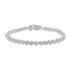 Geometric CZ Bezel Tennis Bracelet For Women Girl Classic Fashion High Quality 5A Cubic Zirconia Jewelry
