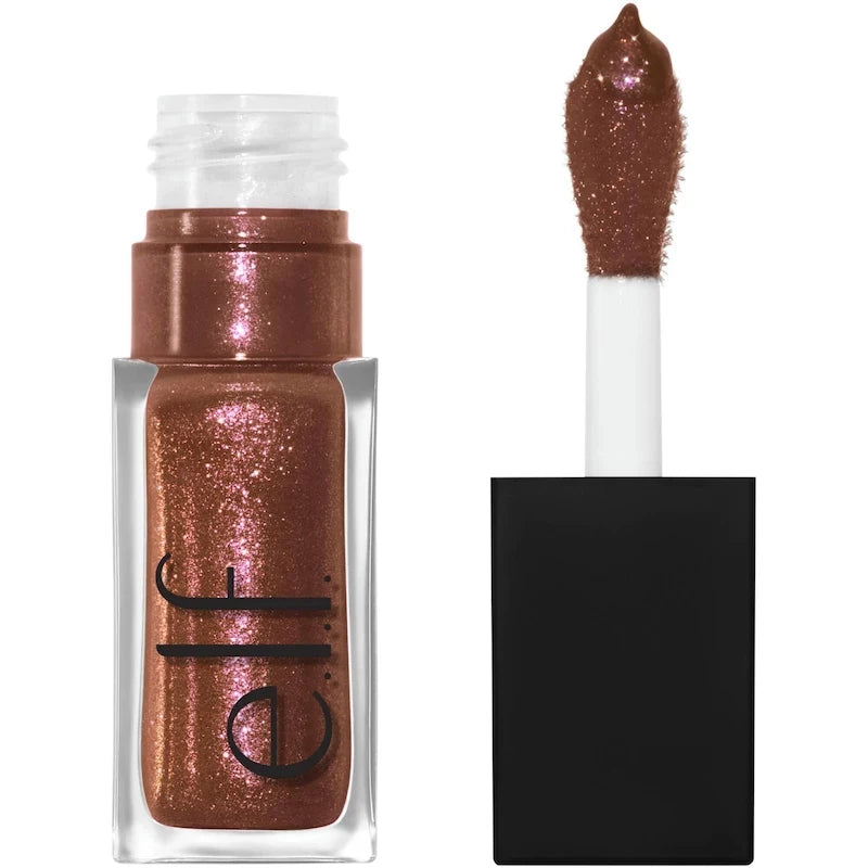 Elf New Glow Reviver Lip Gloss Candy Divine Wine Tinted Lightweight Moisturizing Nutritious Lip Oil Plump Lip Makeup Cosmetics