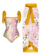 2026 New Arrival Push Up Women Bikini Set Floral Printed Ruffle Bikinis Strappy Bandage Swimwear Brazilian Biquini Bathing Suit