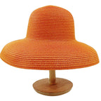 Summer hat new female sun hat folding beach hat big brim travel sunscreen Hepburn wind sun hat travel
