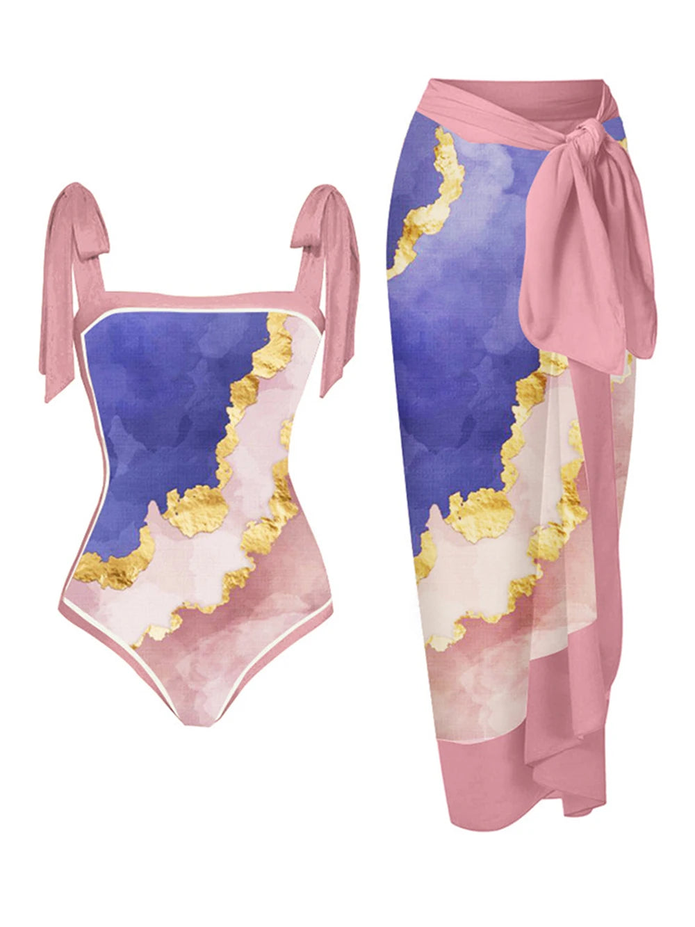 2026 New Arrival Push Up Women Bikini Set Floral Printed Ruffle Bikinis Strappy Bandage Swimwear Brazilian Biquini Bathing Suit