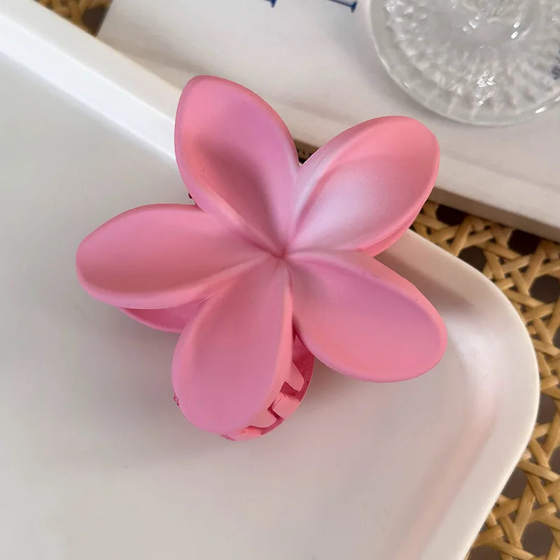 Cute Hair Claw for Beach Vacation and Summer Days with Egg Flowers and Shark Design for Women and Girls
