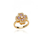 Anti Stress Anxiety Fidget Rings for Women Stainless Steel Sunflower Sun Star Spinner Ring Christmas Jewelry Gifts Dropshipping
