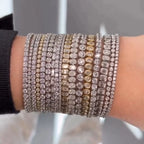 Geometric CZ Bezel Tennis Bracelet For Women Girl Classic Fashion High Quality 5A Cubic Zirconia Jewelry