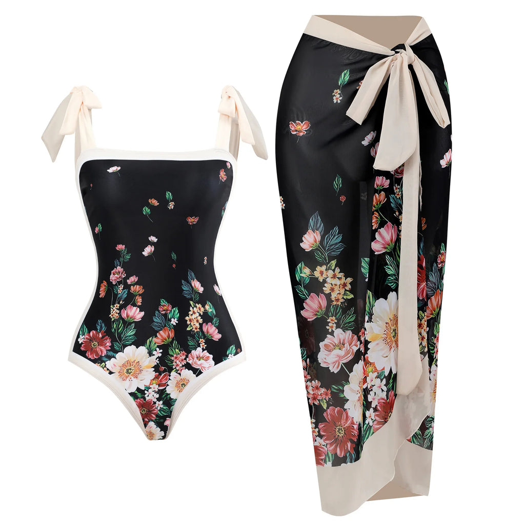 2026 New Arrival Push Up Women Bikini Set Floral Printed Ruffle Bikinis Strappy Bandage Swimwear Brazilian Biquini Bathing Suit