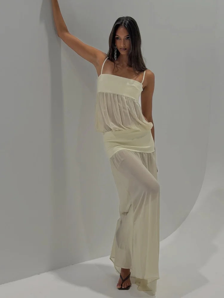 Chic Yellow Gauze Pleated Strapless Dress Women Sleeveless Off Shoulder Slim Short Dresses 2026 Lady Evening Party Vestidos New