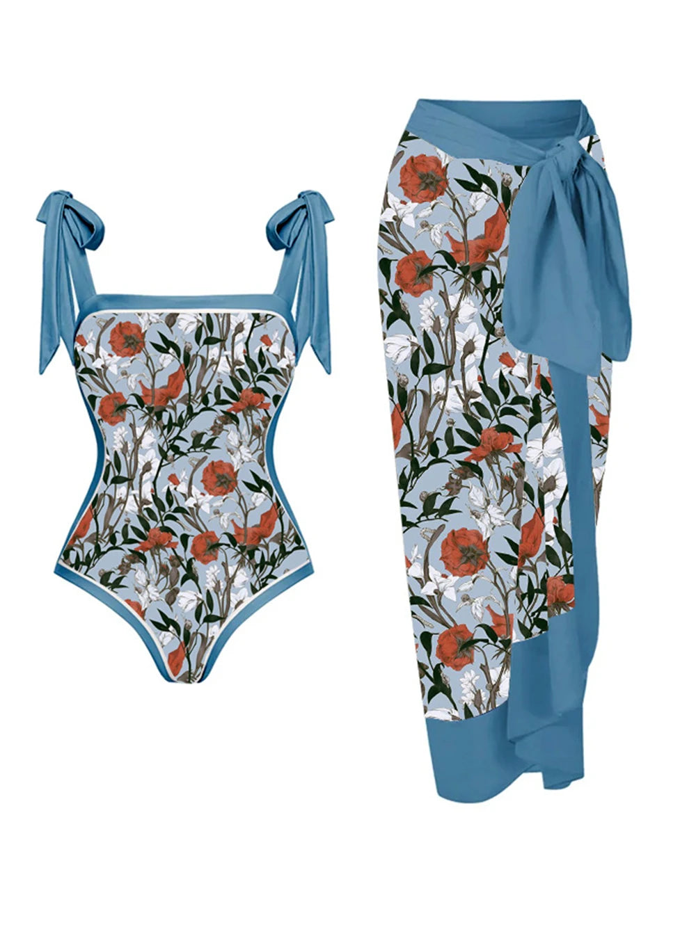 2026 New Arrival Push Up Women Bikini Set Floral Printed Ruffle Bikinis Strappy Bandage Swimwear Brazilian Biquini Bathing Suit