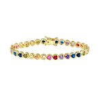 Geometric CZ Bezel Tennis Bracelet For Women Girl Classic Fashion High Quality 5A Cubic Zirconia Jewelry